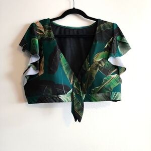 Cacique Flutter Sleeve Bikini Top ONLY Size 22